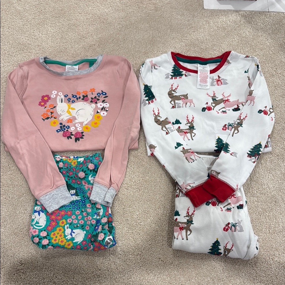 Mini Boden Kids Pajamas Set of 2 Pairs